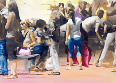 urban theatre, 2016, oil on canvas, 80 x 100 cm
