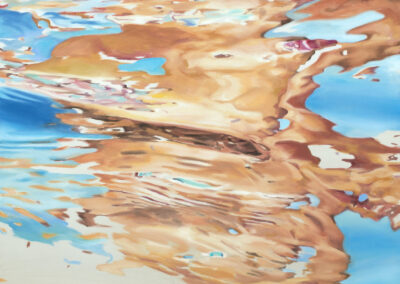 overflow, 2018, oil on canvas, 140 x 100 cm