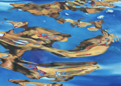 overflow, 2018, oil on canvas, 140 x 100 cm