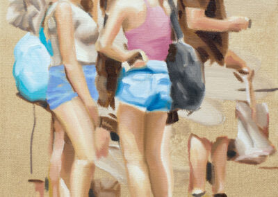 street romance, 2020, oil on canvas, 35 x 30 cm