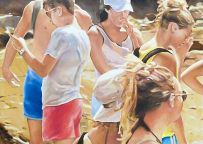 street romance, 2020, oil on canvas, 150 x 140 cm