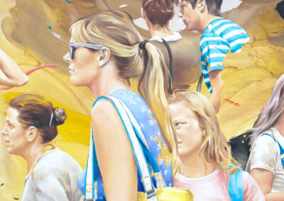 street romance, 2019, oil on canvas, 150 x 140 cm