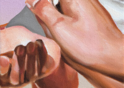 street romance, 2020, oil on canvas, 20 x 18 cm