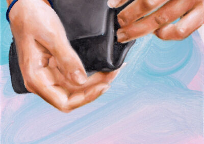 small gesture, 2021, oil on canvas, 35 x 30 cm
